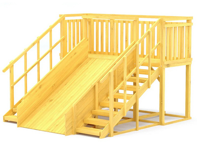 Зимняя горка TORUDA Север wood-4 (скат 3 м)
