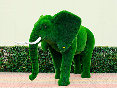 Топиари слон Марти - газон Deluxe