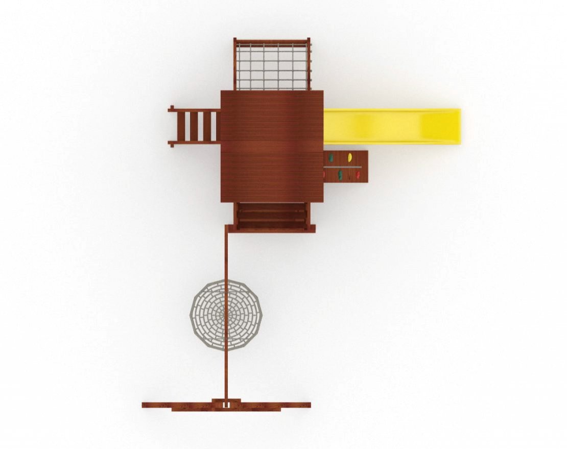 Деревянная детская площадка Гарда 2 Люксен - вид 3