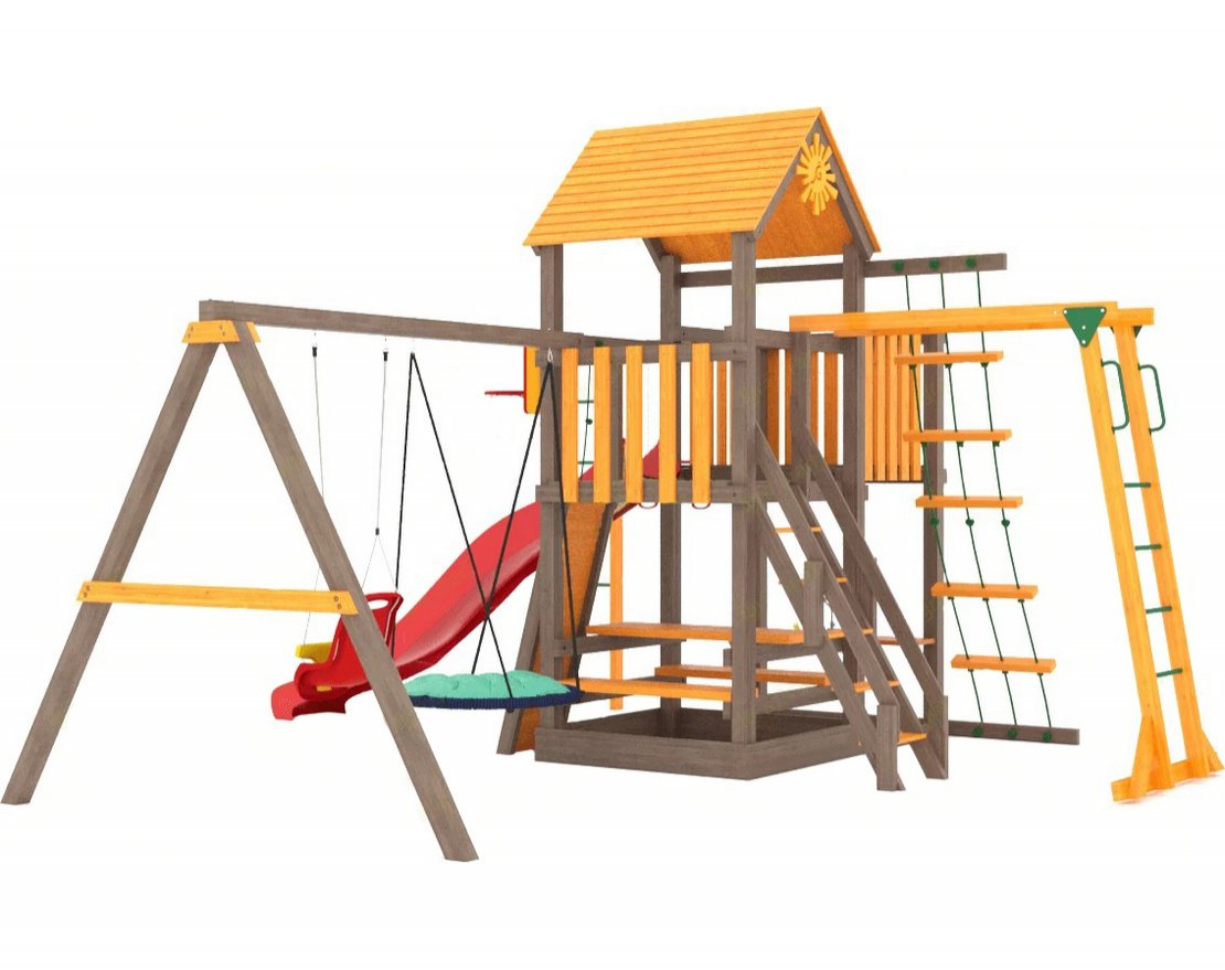 Детская площадка Classic Панда Фани с балконом мод.2 - вид 4