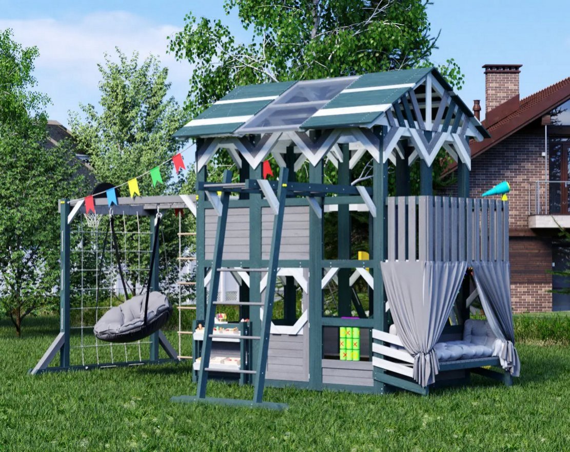 Детский игровой комплекс Домик приключений 3 - вид 5