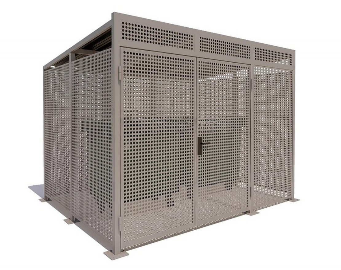 Контейнерная площадка для ТБО-2 Перфорация - вид 4