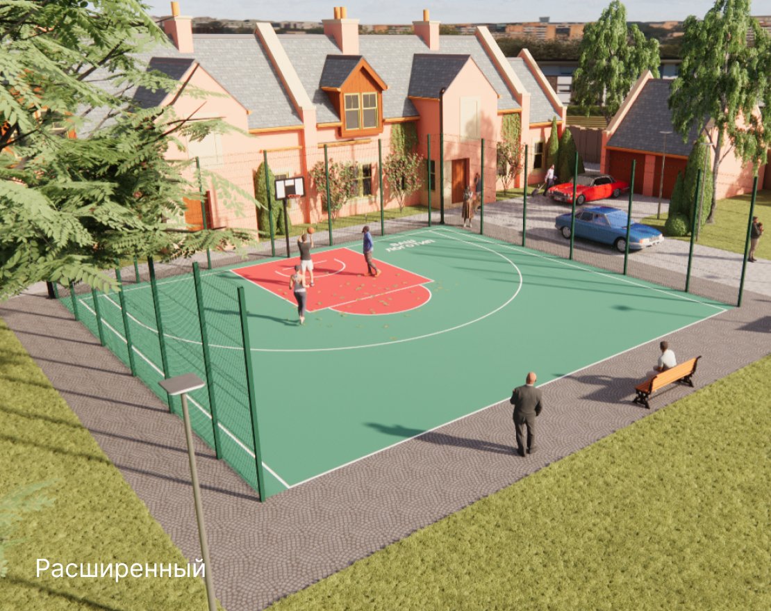 Стритбольная площадка TORUDA ST-1 (16х14,5, игровое поле 15х14) - вид 4