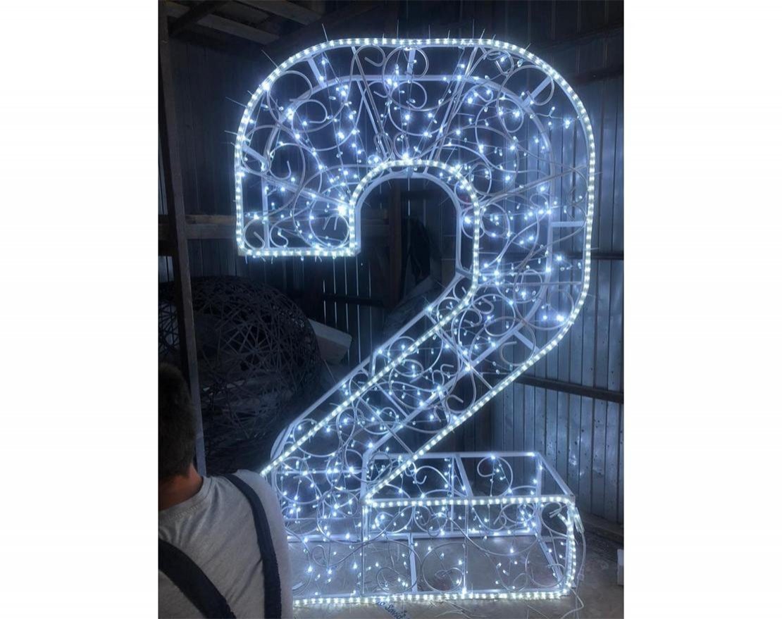 Световая фигура Цифры №3 w003 - вид 2